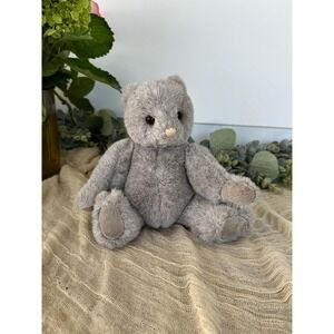 1986 "Gundy" Gund Collectors Classics k-3 8" gray jointed teddy bear small toy‎